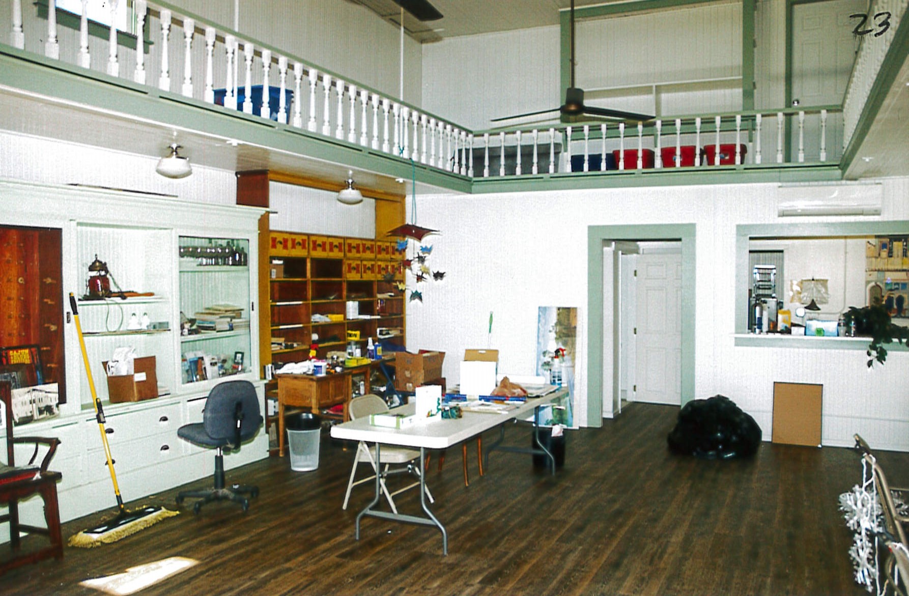 Renovated building interior, from front looking towards the back